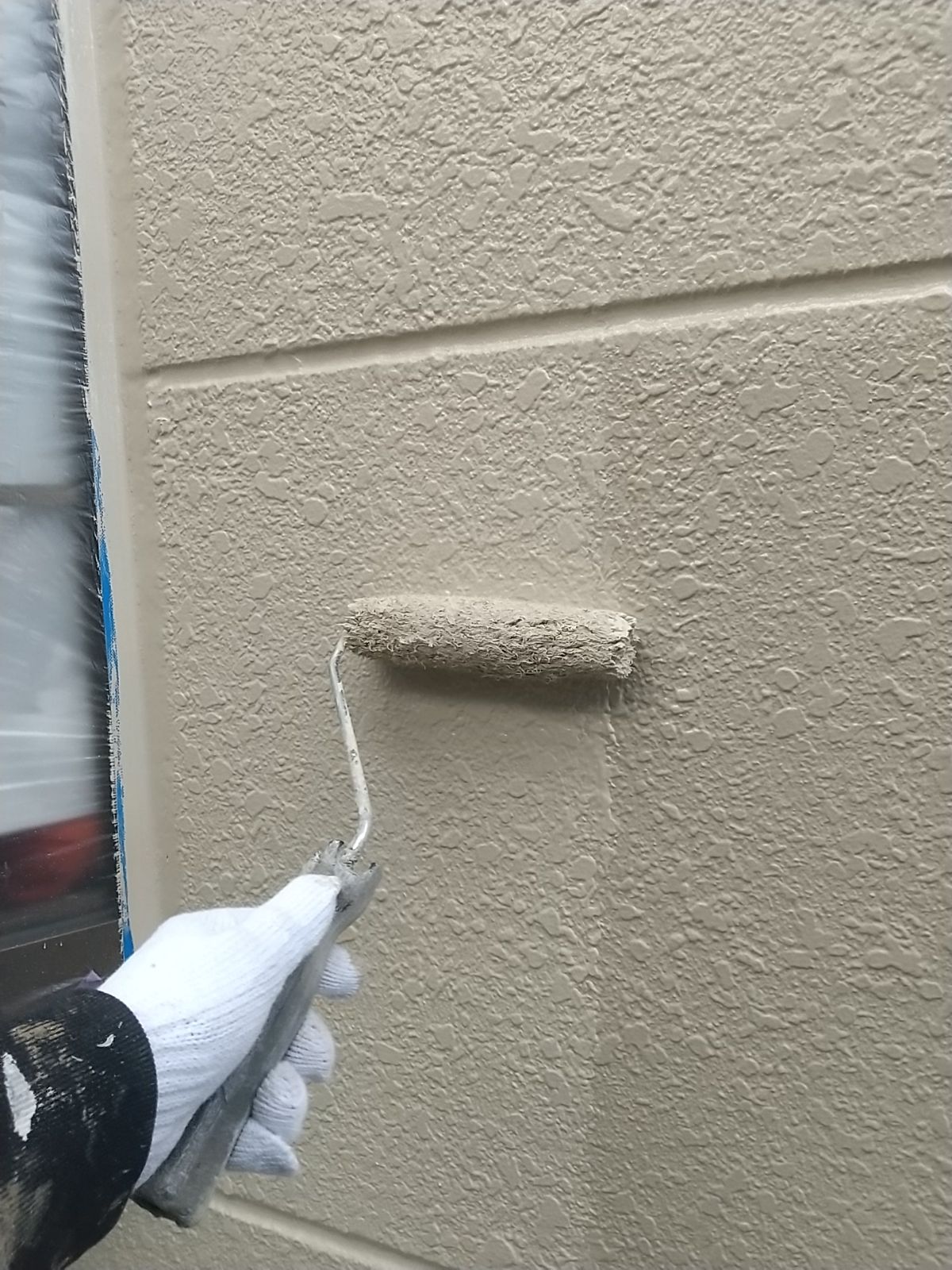 外壁塗装　上塗り