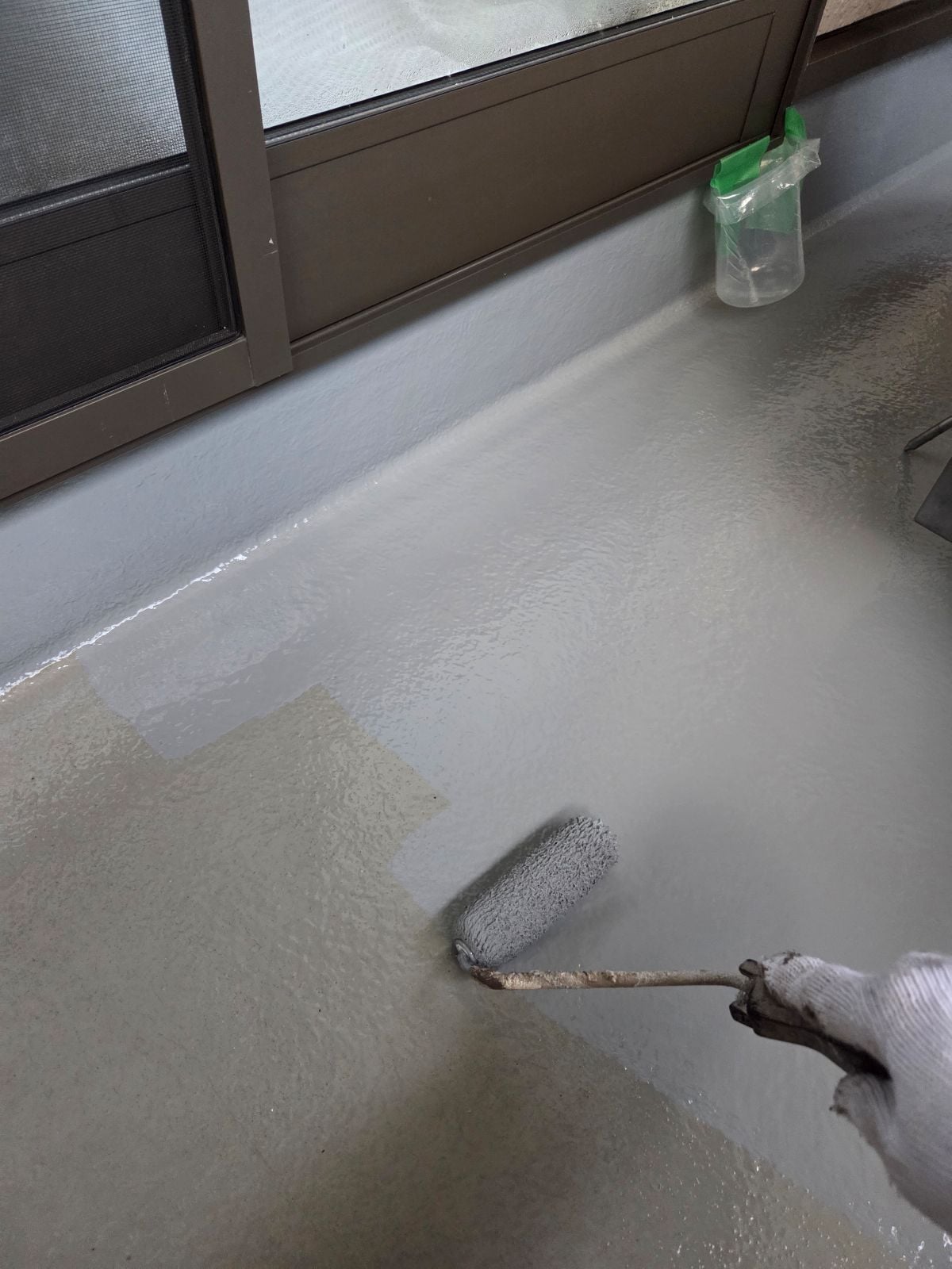 ベランダ床塗装