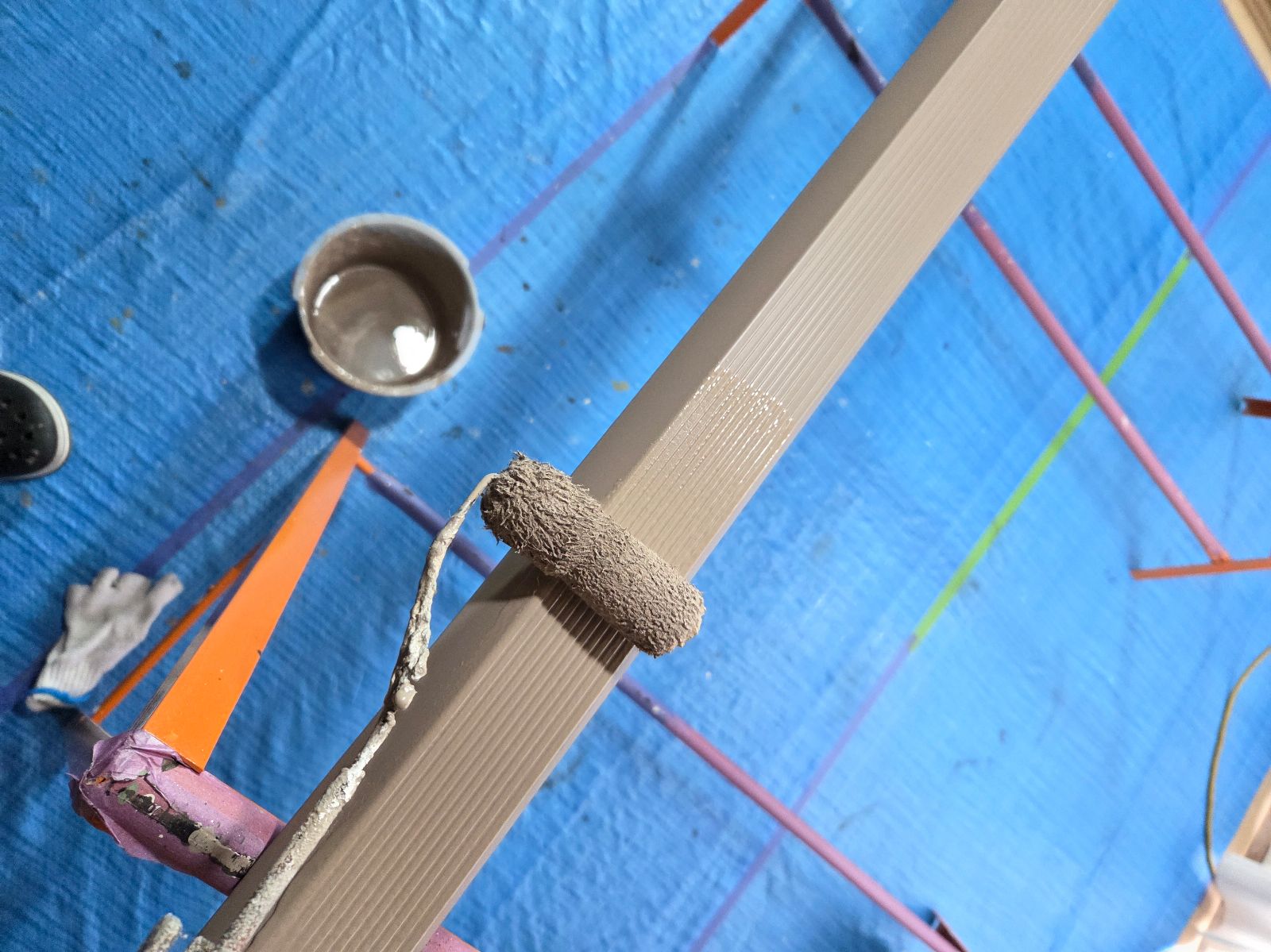 エアコン配管塗装